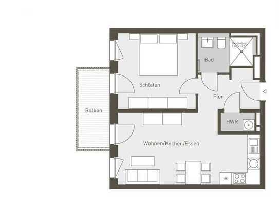 Geschmackvolle 2-Zimmer-Wohnung mit EBK in Rosenheim