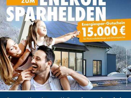 Aktionshäuser inkl. Energiespar-Gutschein über 15.000 EUR und Kaminofen mit Schornstein