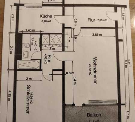 Attraktive 2-Zimmer-Wohnung zur Miete in Berliner Straße, Ratingen