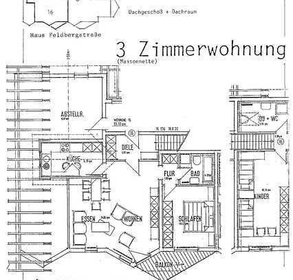 Helle 3-Zimmer-Maisonette-Wohnung mit Balkon und EBK in Neuenbürg/Buchberg