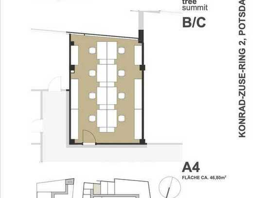 Modernes Büro inkl. PKW-Stellplatz und Internet zur Alleinnutzung