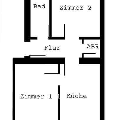 Unterbilk: ruhige und helle 2-Zimmer-Erdgeschoßwohnung mit Wohnküche