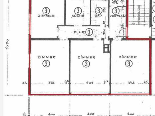 Lichtdurchflutete 4-Zimmer Wohnung in zentraler Lage mit neuer EBK