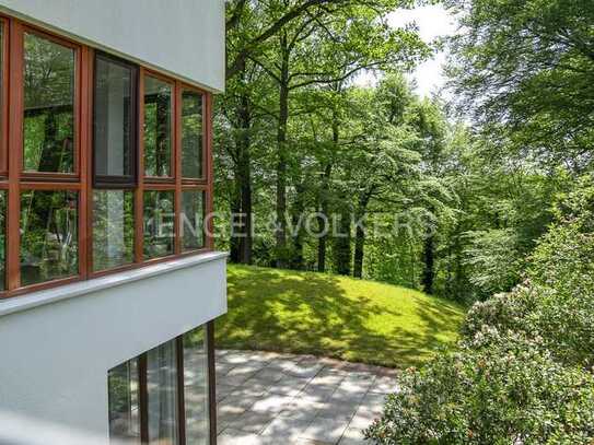 Fußläufig zum Golfplatz mit Blick auf den Alsterlauf