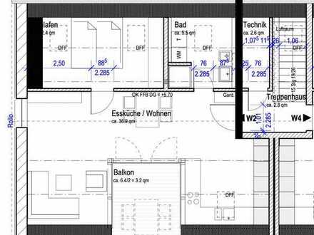 Neubauwohnung mit zwei Zimmern sowie Balkon und EBK in Freising