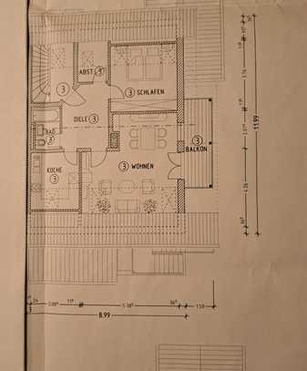 Gepflegte 2-Zimmer-Dachgeschosswohnung mit EBK in Markt Schwaben