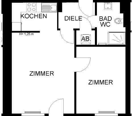 2-Zimmer Wohnung in Haspe-Zentrum