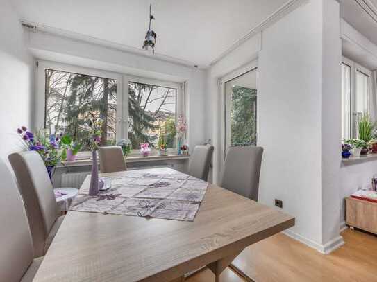 Ideale Single- oder Paarwohnung im ruhigen Hinterhausbereich mit Balkonen und Blick in den Garten