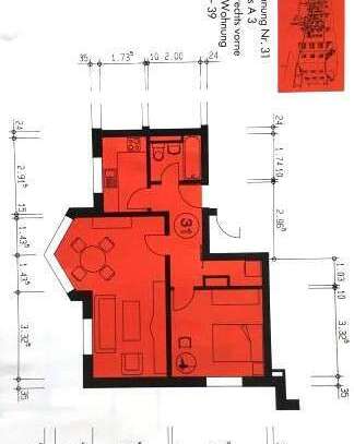 Freundliche 2-Zimmer-Wohnung in Peine