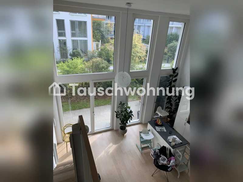 Tauschwohnung: Traum Maisonette mit Garten Schwabing West