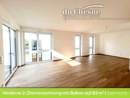 Großzügige und helle Neubauwohnung im 1. OG mit Balkon in Saarmund