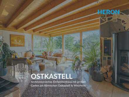 OSTKASTELL - Architektonisches Einfamilienhaus mit großen Garten am Römischen Ostkastell in Welzheim