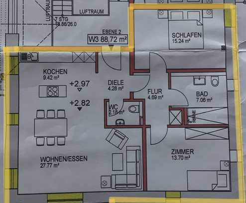 Neuwertige 3-Zimmer-Wohnung mit Balkon und EBK in Sulzburg-Laufen