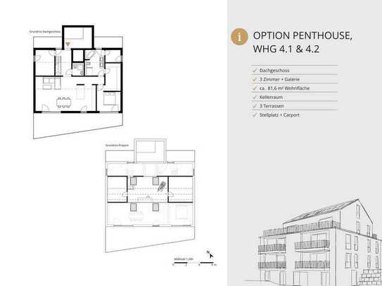 Aus zwei mach eins - Exklusive Dachgeschosswohnung