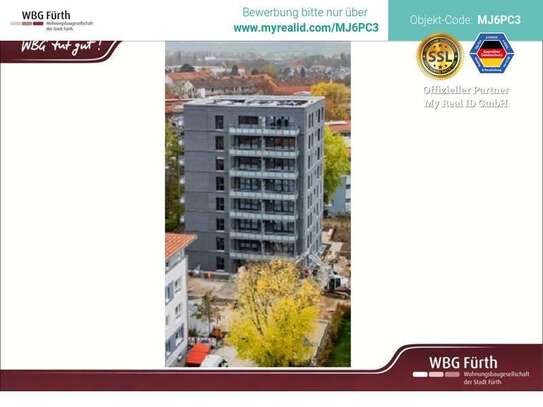 2-Zimmer Wohnung mit großem Balkon - Neubau / Erstbezug - EOF II - Mindestbelegung 2 Personen