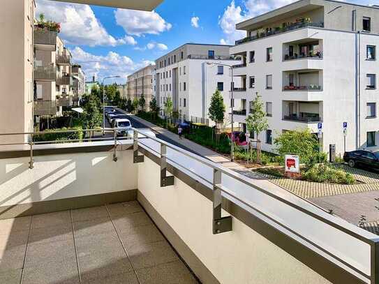 Neubau sonnige 3-Zimmer-Wohnung mit Balkon EBK, TG-Stellplatz, Aufzug, Fußbodenheizung,