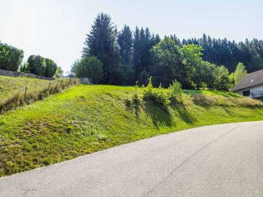 Voll erschlossenes Grundstück in Waldrandlage mit Panoramaaussicht