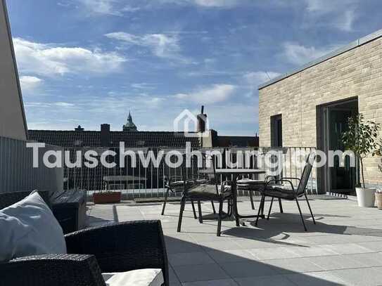 Tauschwohnung: Schöne zentrale helle Wohnung mit großer Terrase