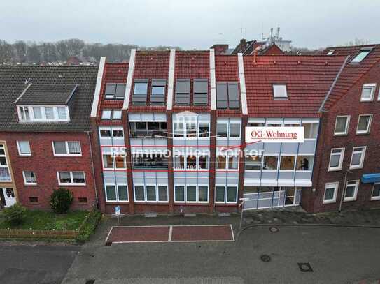 Stadtmitte! OG-Wohnung mit Balkon in zentraler Innenstadtlage von Emden!