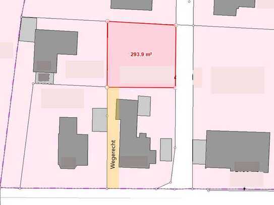 Rösrath-Zentrum: Schönes Baugrundstück für ein freistehendes Einfamilienhaus in zweiter Baureihe!