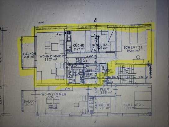 3-Zimmer-Wohnung mit Balkon, Einbauküche und Stellplatz in 31134