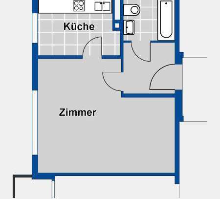 Schöne, modernisierte 1-Zimmer-Wohnung