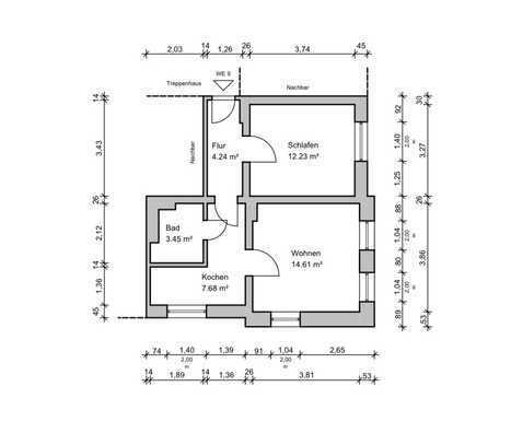 *Top-saniertes 2-Zimmer-Apartment in der Südstadt – Erstbezug, 45 m²