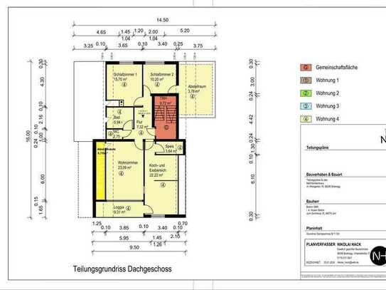 schöne 4-Zi-DG-Wohnung, herrliche Aussicht