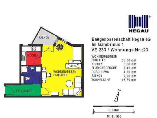 Seniorenwohnung (ab 60 Jahren!) mit Betreuung durch das DRK