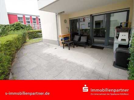Moderne Erdgeschosswohnung mit Terrasse und Garten!