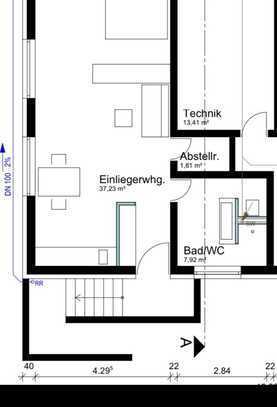 Exklusive, geräumige und neuwertige 1-Zimmer-Wohnung mit Einbauküche in Blaubeuren