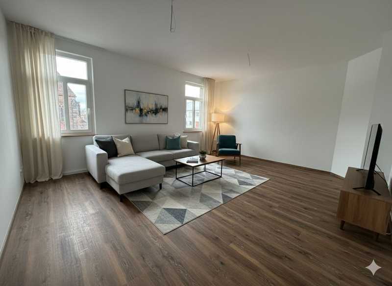                                                               Moderne 3-Zimmer-Wohnung in N&uuml;rnberg I Erstbezug nach Sanierung                                                       in Glockenhof (Nürnberg)