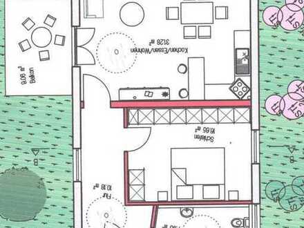 In Greding: 2- Zimmer Neubau Wohnung mit Terrasse im Souterrain