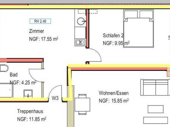 Exklusive 2-Zimmer-Wohnung mit Einbauküche in Kenzingen