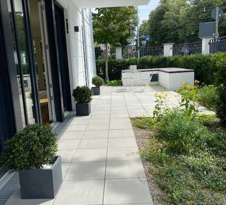 Schöne 3-Raum-Wohnung mit großer süd-west Terrasse und Garten