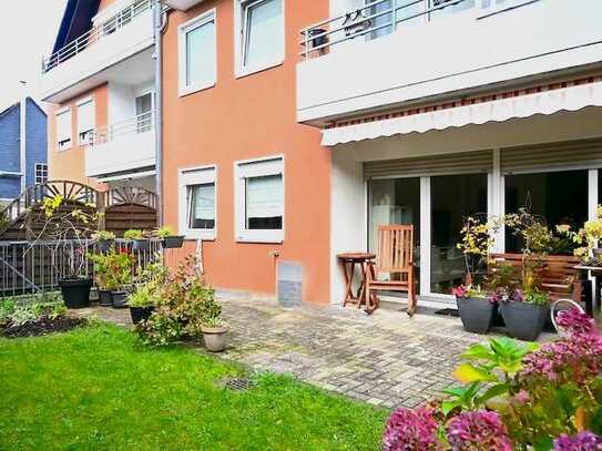 Ebenerdige Citywohnung mit Garage, Terrasse und Gartennutzung – ideal bis ins hohe Alter!