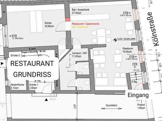 RESTAURANT / GASTRO / GEWERBE - KÖLNSTRAßE, BONN - ZENTRUM AB SOFORT!