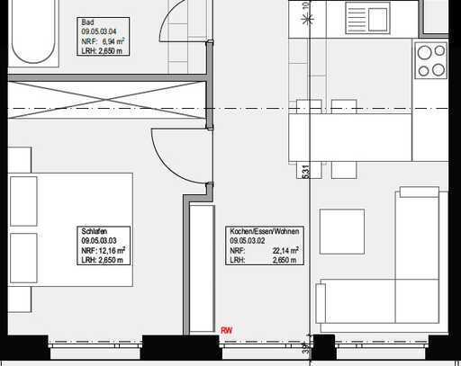 Moderne 2-Zimmer-Wohnung im Neubau