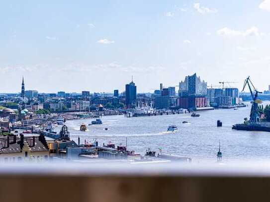 Einzigartiger Elbblick:
Design-Appartement voll ausgestattet im Gorch-Fock Haus zum Einzug bereit!