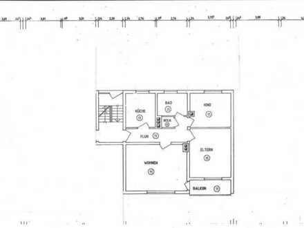 Miesbach, sehr gepflegte 3-Zi.-Wohnung mit Balkon und Gartenmitbenutzung!