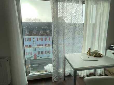 Modernisierte Wohnung mit einem Zimmer und Einbauküche in Freiburg