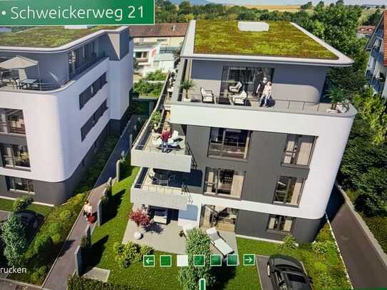 Top 3-Zimmer-Wohnung mit 2 Parkplätzen, hochwertiger EBK und Terrasse(EBK und beide Parkplätze inkl