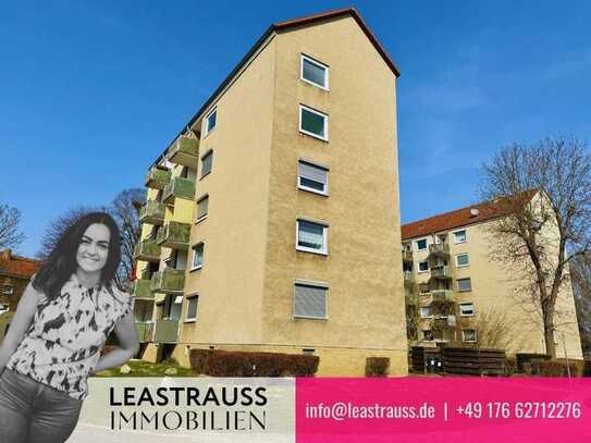 Leerstehende 3-Zimmer-Wohnung mit Süd-Balkon in ruhiger Lage von SZ-Lebenstedt