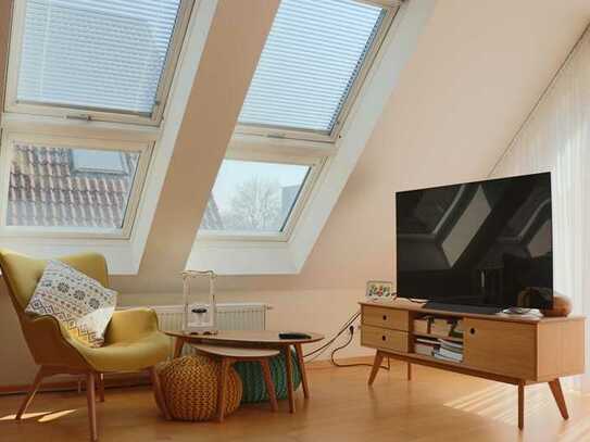 Modern möblierte, lichtdurchflutete Maisonettewohnung in Mainz