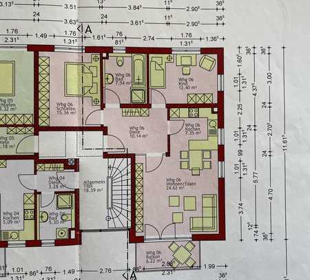 Moderne 3 Zimmer Wohnung mit gr. Balkon