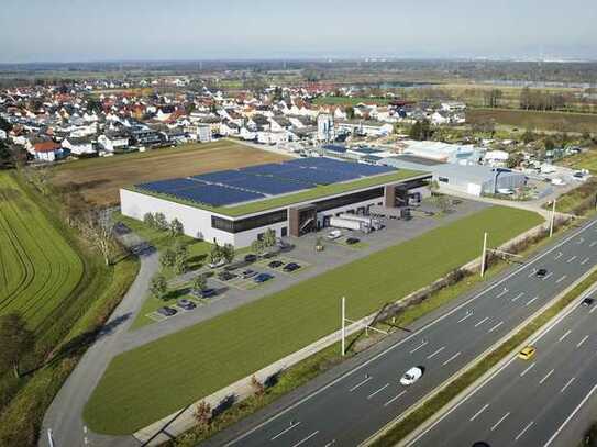 Neubau Gewerbepark mit Hallen-, Lager- & Büroflächen direkt an der A5 (provisionsfrei)