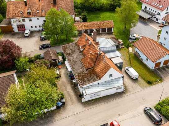 Vermietetes Gewerbeobjekt in verkehrsberuhigter Lage mit Vorbescheid für ein Doppelhaus