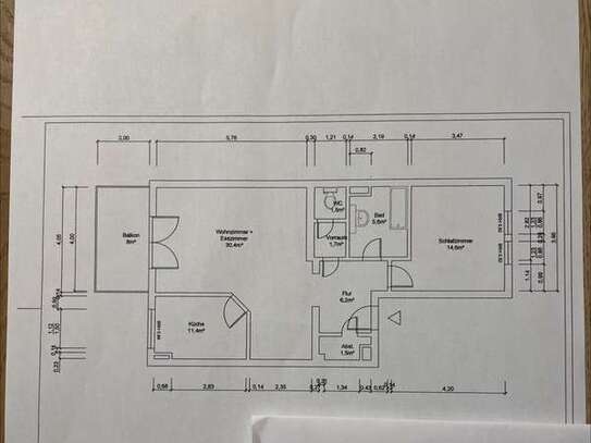 Renovierte 2-Raum-Wohnung mit Balkon und Einbauküche in Neuberg