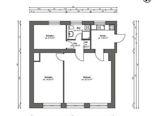 Schöne 3-Zimmerwohnung nahe Seddiner See