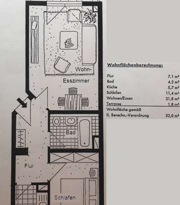 Tolle 2-Zimmer-Wohnung in Renningen, zentrale Lage und teilmöbliert